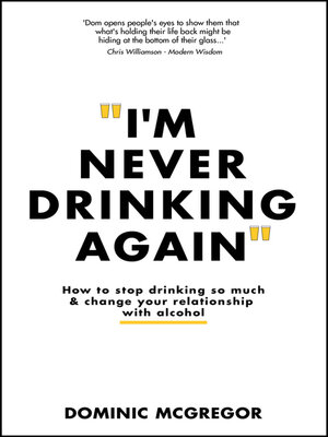 cover image of I'm Never Drinking Again